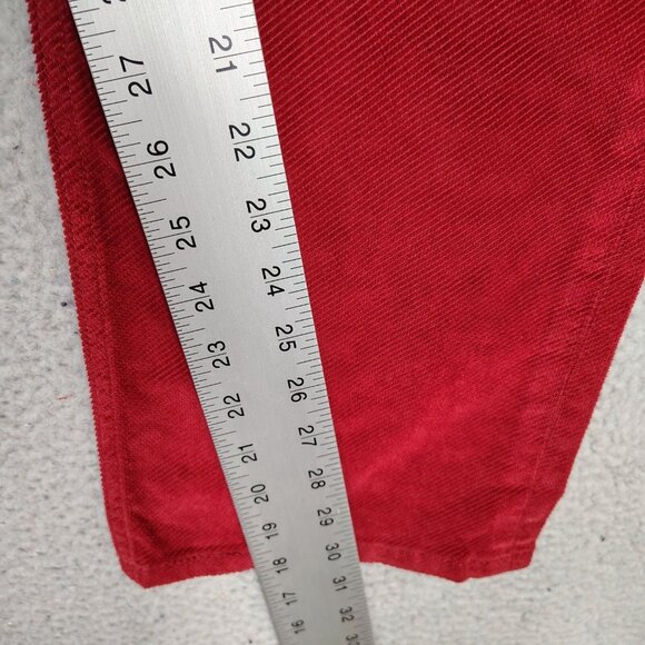 Levi's 511 Pants Mens 42x30 Red Corduroy 2-Way Comfort Stretch Slim Straight NWT - Picture 6 of 13